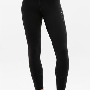 Athleta Rainier Black High-Waisted Leggings